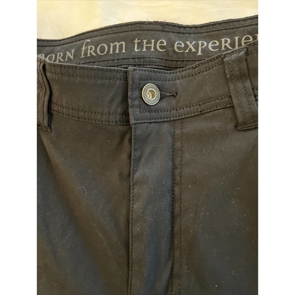 PrAna Men's Hiking Pants Outdoor Black Straight Slim Fit 36‎ x 32 - Picture 3 of 5